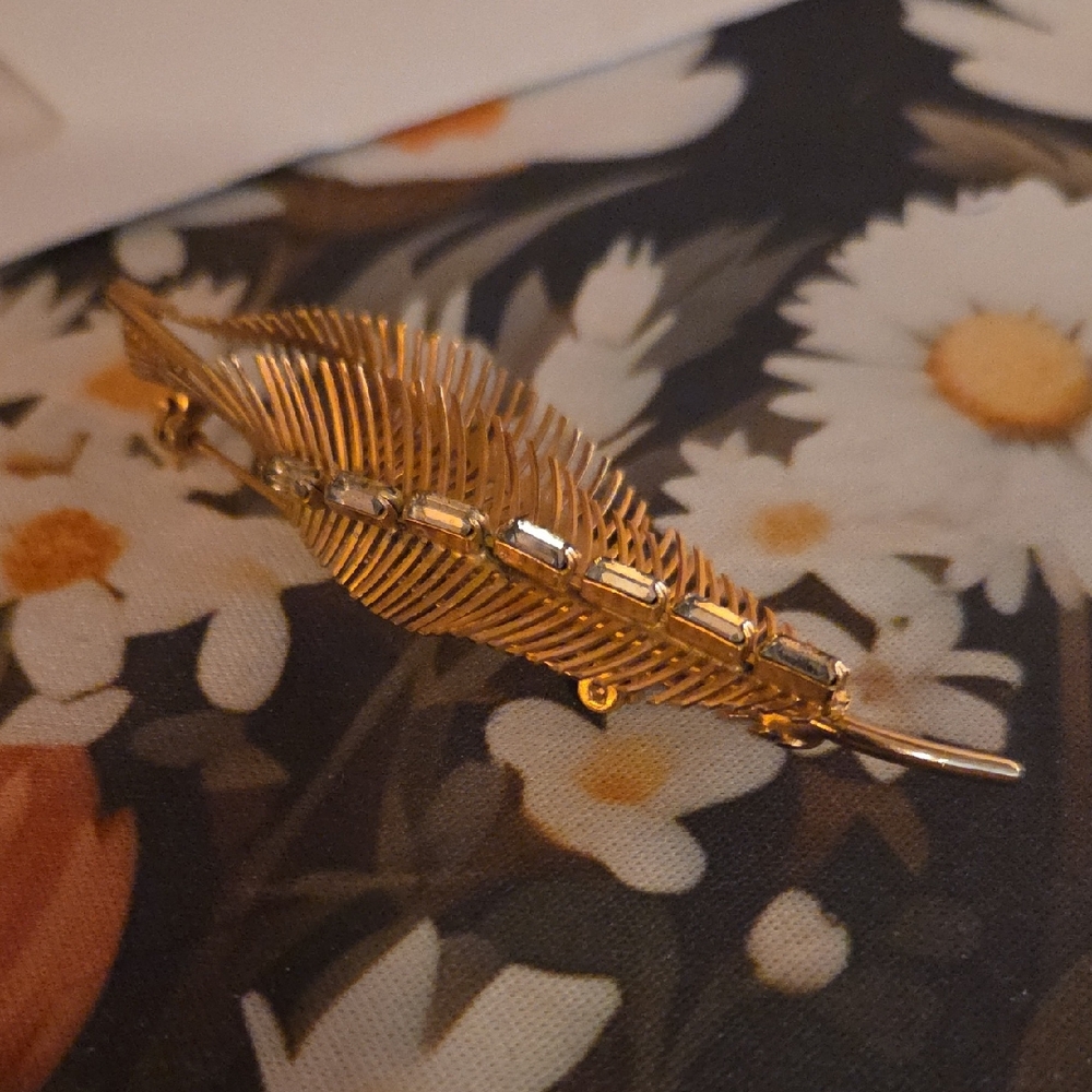 Gold Leaf Brooch